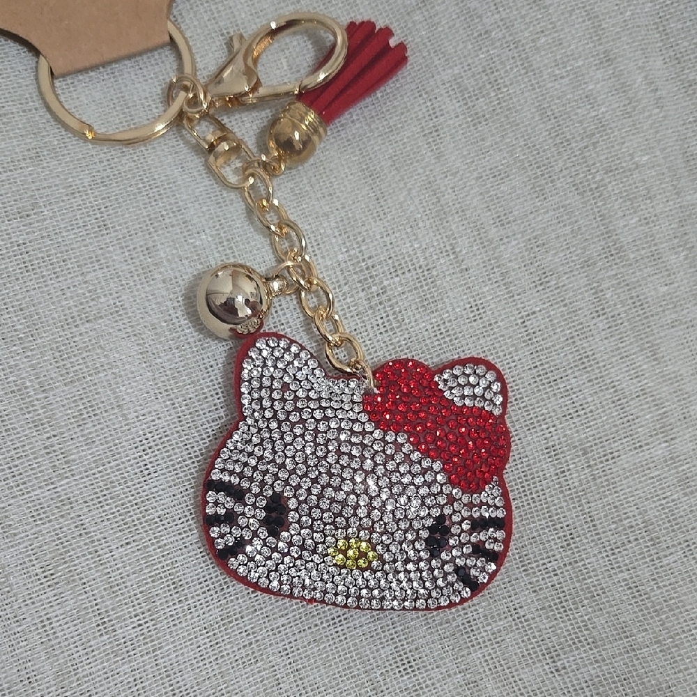 Hello Kitty Rhinestone Keychain - Picture 2 of 2